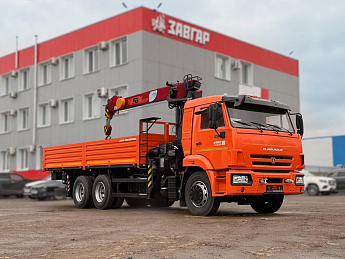 Бортовой КАМАЗ 65115 с КМУ СмартЭко FG414 (сп/место)_0